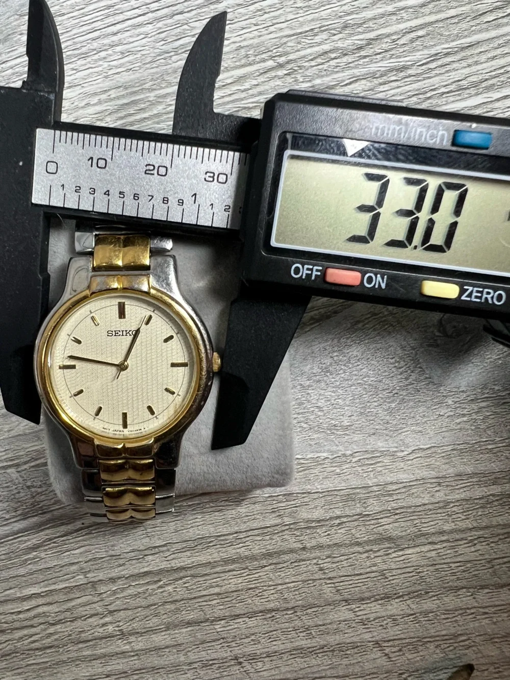 Seiko Two-Tone Gold & Silver Men’s Dress Watch - Cream Dial